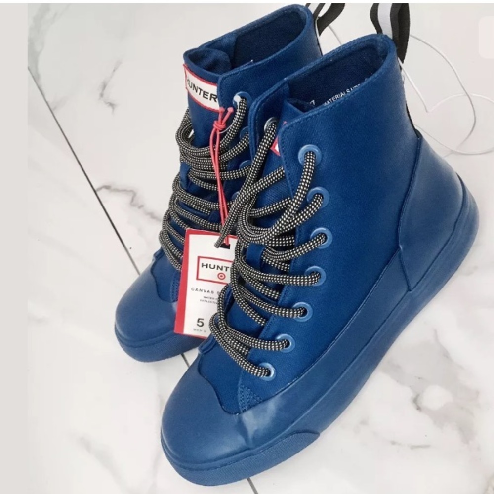 💙 Hunter x Target Unisex Sneakers Blue waterproof rain boots